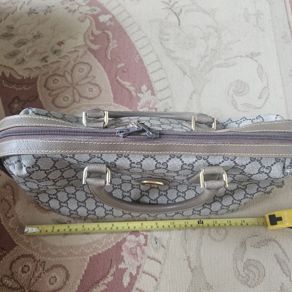 Gucci Plus GG Canvas Satchel with Gold Accents - Picture 4 of 13